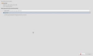 Firefox download dialog Firefox download dialog